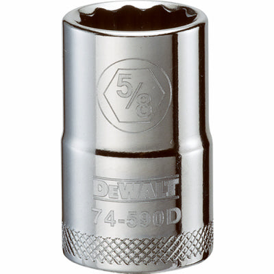 Dado SAE, poco profundo, 12 puntas, 5/8 pulg., 1/2 pulg.