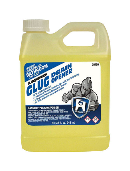 Destapador de desagües líquido Oatey Glug, 32 oz (paquete de 10).
