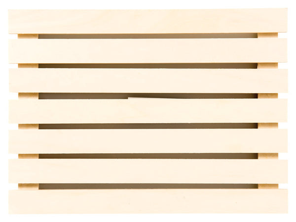 Plaid 0.6 in. H x 9.5 in. W x 13 in. L Natural Beige Wood Pallet Plaque (Pack of 3)