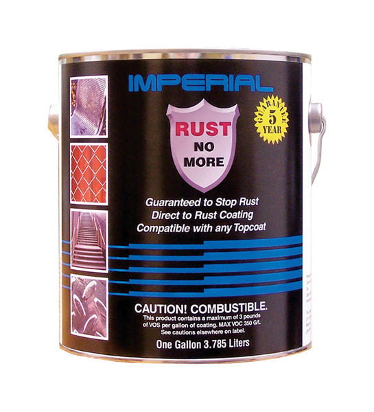 Imperial Rust No More Gray Gloss Silicone Enamel Primer 1 gal. (Pack of 4).