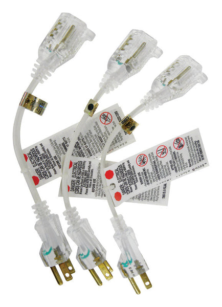 Projex 8 in. L White Adapter Cord 16/3
