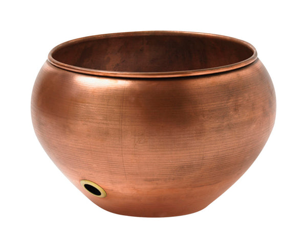 Liberty Garden Products 125 ft. Free Standing Decorative Copper Hose Pot
