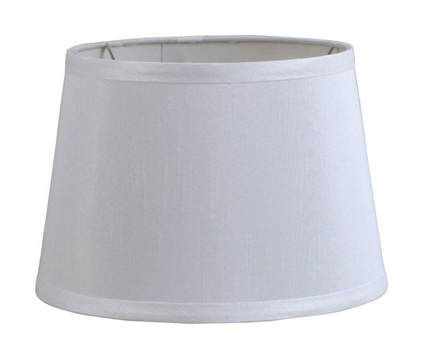 Living Accents Drum White Fabric Lamp Shade 1 pk