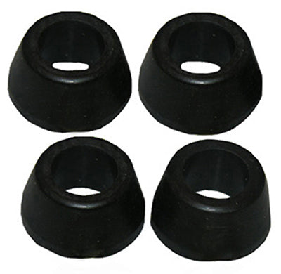 ARANDELA CÓNICA DE GOMA DE 3/8 PULGADAS (4 PIEZAS) (Paquete de 6)