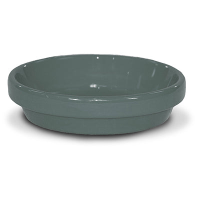 Saucer, Gray Ceramic, 5.75 x .75-In. (Pack of 10)