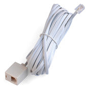 Black Point Products Inc Bt-014-White 25' White Modular Telephone Jack Extension Cord