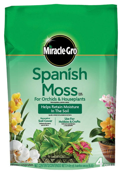 Miracle Gro 77774300 4 Qt Miracle-Gro® Musgo español para orquídeas y plantas de interior