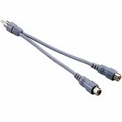 Adaptador/divisor de audio RCA de 3 pulgadas y 1 pulgada