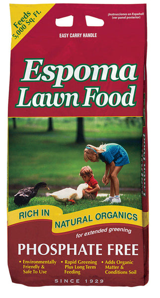 Espoma Organic 15-0-5 Lawn Fertilizer For All Grass Types 40 lb. 5000 sq. ft.