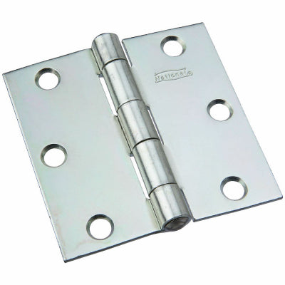 Tight Pin Hinge, Zinc, 3 x 3-In.