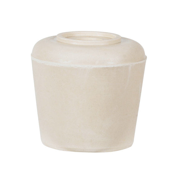 Punta de goma para pata de pastor, redonda, blanca, de 1-1/8 pulg. de ancho, paquete de 40 (paquete de 40)