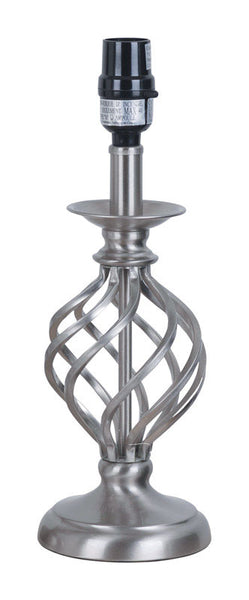 Living Accents 13.5 in. Brushed Table Lamp Base