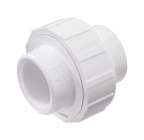 Unión de PVC con deslizamiento de 1-1/4 pulg. x 1-1/4 pulg. de diámetro, cédula NDS 40
