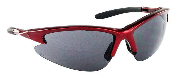Sas Safety Corporation 540-0401 Gray Polycarbonate Db2 Safety Glasses With Red Frame