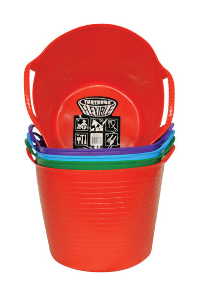 Red Gorilla 3.7 gal. Plastic Flexible Tub Round (Pack of 5)