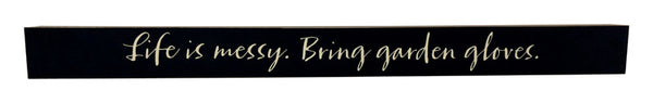 Placa de madera Hallmark Wooden Sentiments de 2 pulgadas de alto x 24 pulgadas de ancho (paquete de 2).