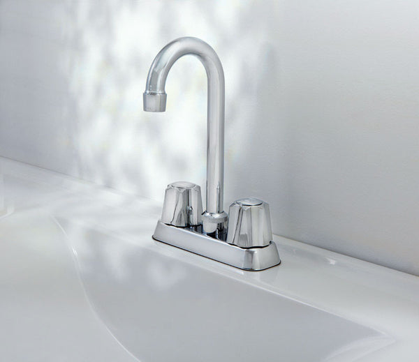 OakBrook Washerless Cartridge Chrome Two Handle Bar/Utility Faucet 4 in.