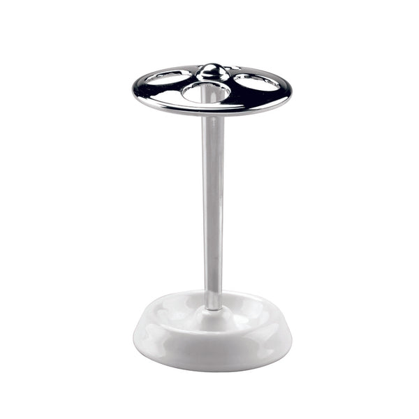 iDesign York White Steel Toothbrush Holder