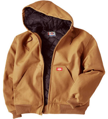 Jacket, Hooded, Brown Duck, Men's Large