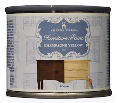 Pintura para muebles Transform, acabado tiza, amarillo champán, 4 oz.
