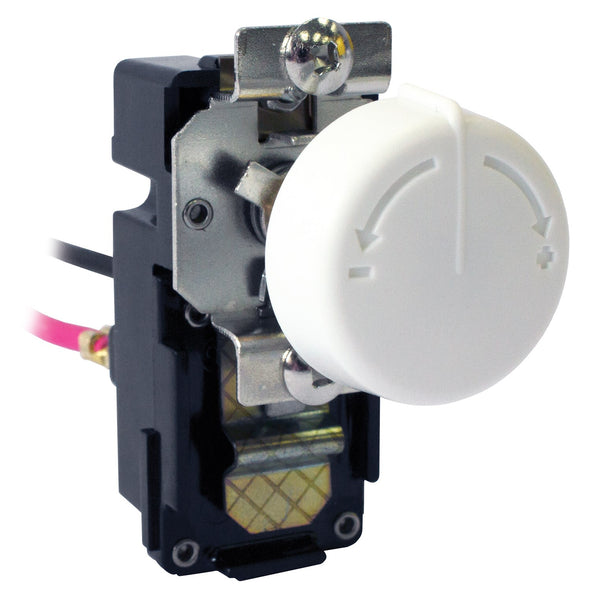 Kit de termostato de doble polo incorporado blanco Tkit-2bw de King Electrical