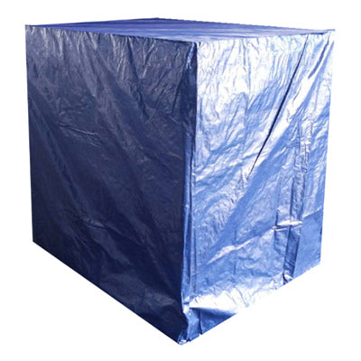 Lona de polietileno para cubiertas de paletas, color azul, 5 x 4 x 4 pies.