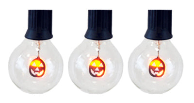 Flickering Pumpkin Globe Lights, 10-Ct.