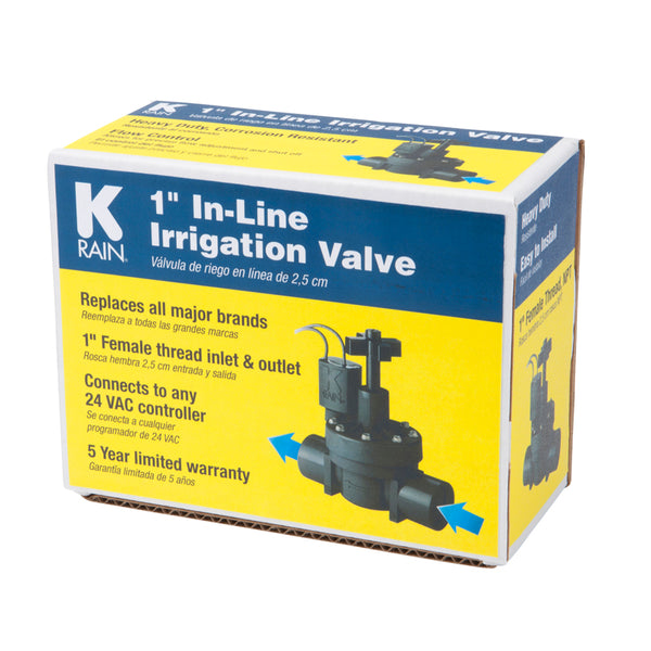 Válvula en línea hembra K-Rain Pro Series 150 de 1 pulg. y 150 psi