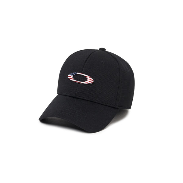 Gorra Oakley Tincan negra con bandera estadounidense talla S/M
