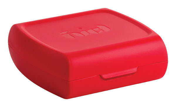 Caja de sándwich roja Trudeau de 8 oz, paquete de 1