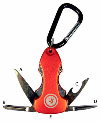 Survival Beast Multi-Tool, Orange (Pack of 4)