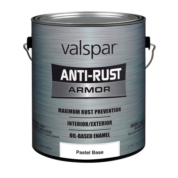 Pintura antioxidante a base de aceite neutra brillante para interiores y exteriores Valspar Anti-Rust, 1 galón (paquete de 2)