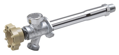 Grifo de alféizar, antisifón, antiescarcha, de cuarto de vuelta, 1/2 x 4 pulg.