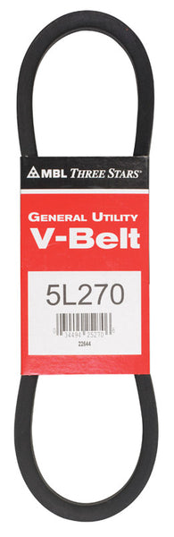 Mitsuboshi FHP 5L270 General Utility V-Belt 0.63 in. W x 27 in. L For Fractional Horsepower Motors