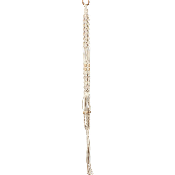 Primitive Planters White Cotton 42 in. H Beaded Plant Hanger 1 pk (Pack of 12)