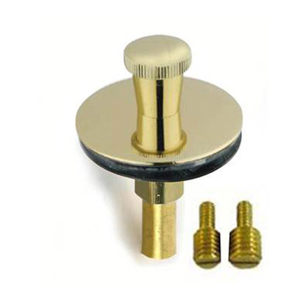 PF WaterWorks NA Dia. Polished Brass Lift N Lock Tub Drain Stopper