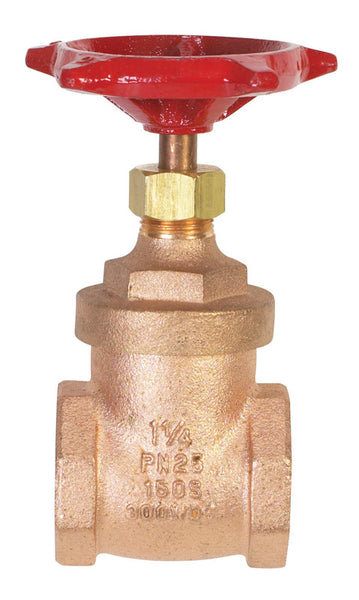 BK Products ProLine 1-1/4 in. FIP Brass Gate Valve