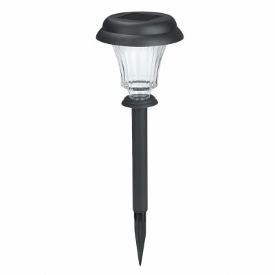 Luces solares para caminos, color negro, juego de 8