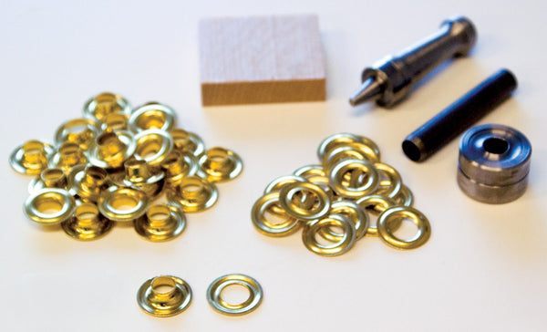Lord & Hodge 1073a-1 #1 Brass Handi-Grommet Kits 24 Count