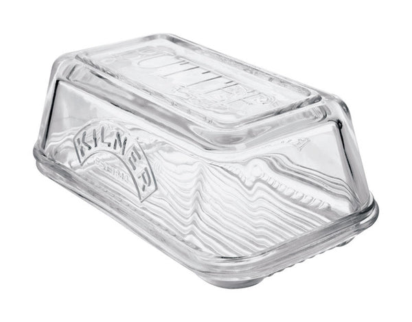 Mantequera de vidrio transparente Kilner de 3,93 pulgadas de ancho x 6,69 pulgadas de largo