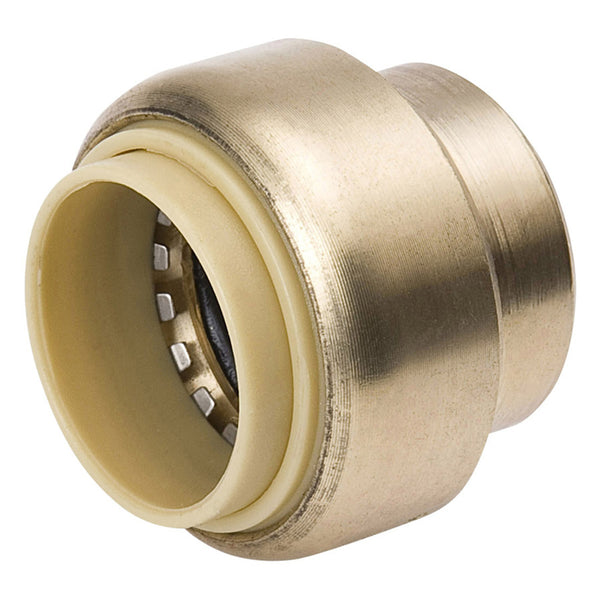 ProLine Push to Connect 1/2 in. Push Push Brass Cap