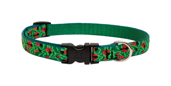 Lupine Pet Original Designs Multicolor Beetlemania Nylon Dog Adjustable Collar