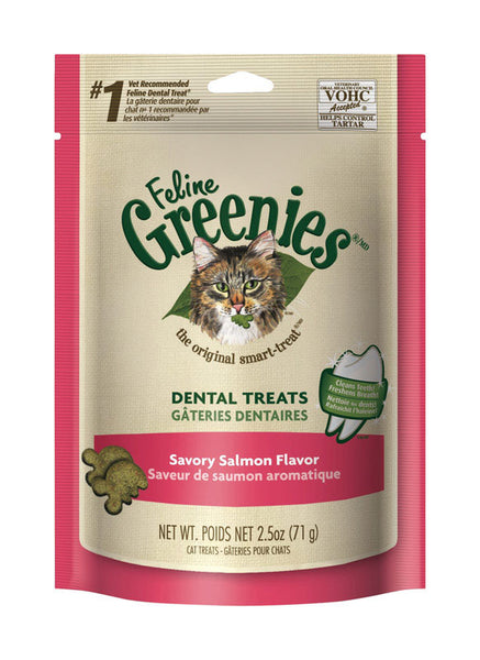 Greenies Savory Salmon Treats For Cat 2.5 oz. 1 pk