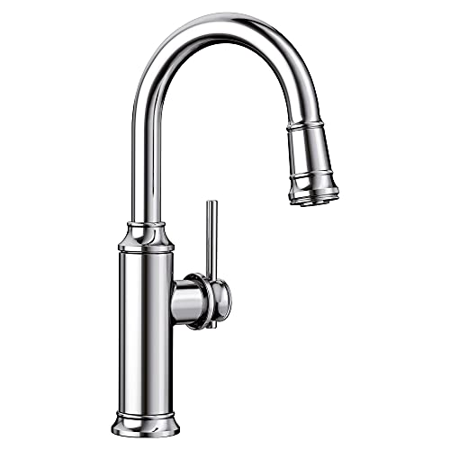 Grifo de barra desplegable Blanco Empressa, solo 1,5 GPM, cromado