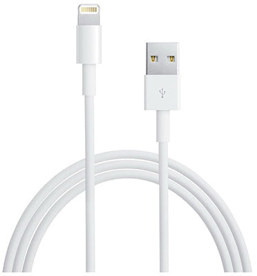 Cable de alimentación y sincronización Lightning, blanco, 10 pies.