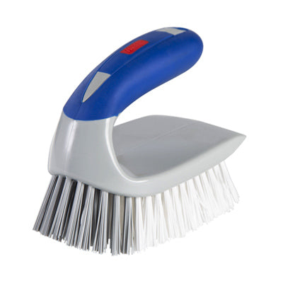 Cepillo para fregar de hierro 2 en 1 con herramienta para detalles