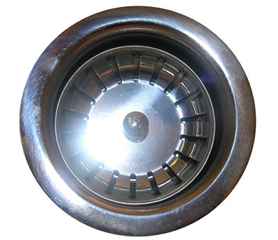 Kitchen Basket Sink Strainer, Stainless Steel, 3-1/2-In. O.D.