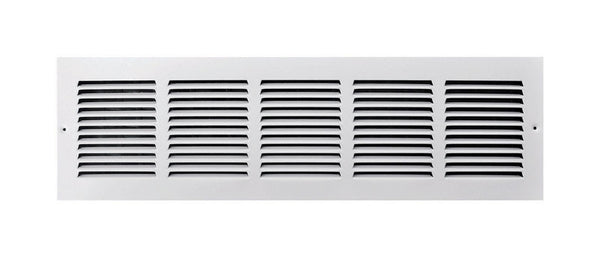 Zócalo de 24" x 6" de Ta Industries, envuelto en plástico blanco