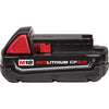 Batería compacta de iones de litio Milwaukee M18 RedLithium CP de 2 Ah, 1 unidad
