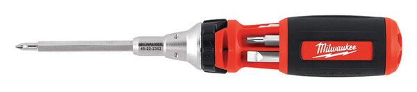 Destornillador multipunta con trinquete Milwaukee 10 en 1 de 6 pulg.